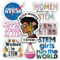 Women in STEM Stickers- Women Decals for Water Bottle Laptop or Planner | Symbolize The Strength and Resilience of Women in STEM