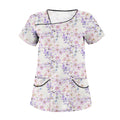 Scrubs for Women Scrub Tops Plus Size Scrubs Plus Size Scrubs for Women Scrub Tops Women Stretchy White Tops for Women 2024 T Shirt Y2k Clothes Athletic Tops for Women Womens Tops（1-PinkXL）
