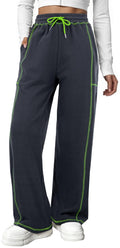 GIFTIME Sweatpants Women - Track Pants Women Lounge Pants Wide Leg Yoga Pants for Women Y2K Pants Womens Pajama Pants Grey XS