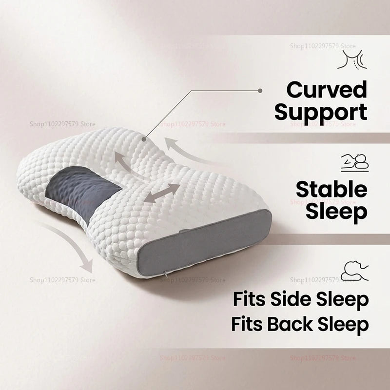 Neck Massage Pillow Orthopedic Cervical Neck Support Pillow Household SPA Relax Neck Pillow Travel Help Improve Sleep Quality