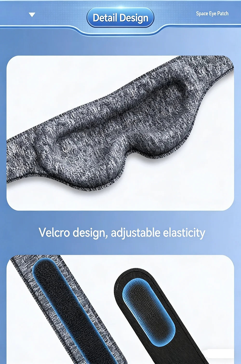 Sleep Mask for Sleeping - 3D Breathable Soft Comfortable Eye Mask Light Blocking  Insomnia Relief,Adjustable Strap