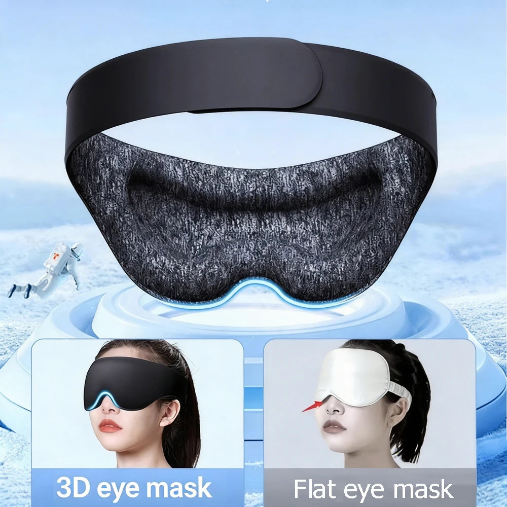 Sleep Mask for Sleeping - 3D Breathable Soft Comfortable Eye Mask Light Blocking  Insomnia Relief,Adjustable Strap