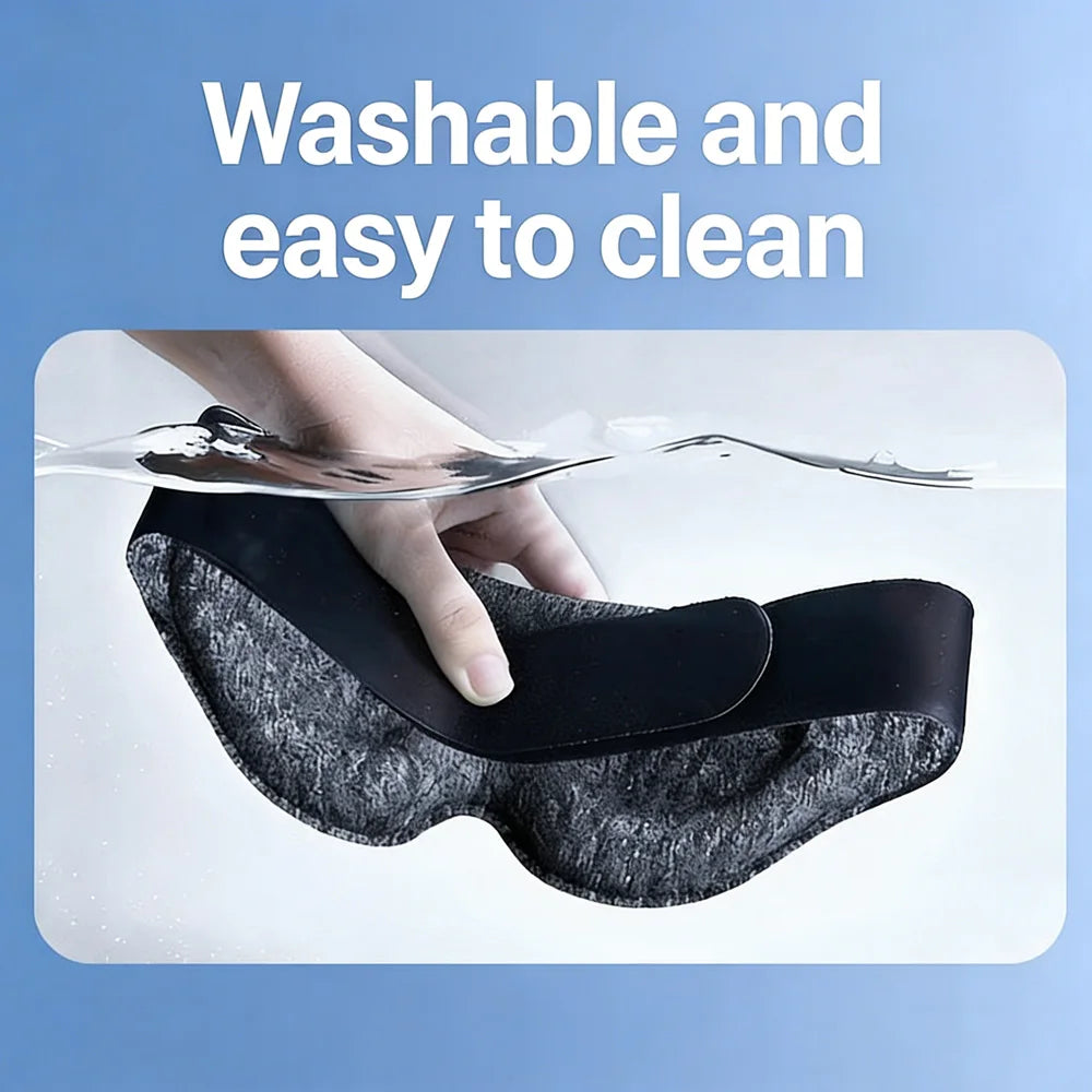 Sleep Mask for Sleeping - 3D Breathable Soft Comfortable Eye Mask Light Blocking  Insomnia Relief,Adjustable Strap