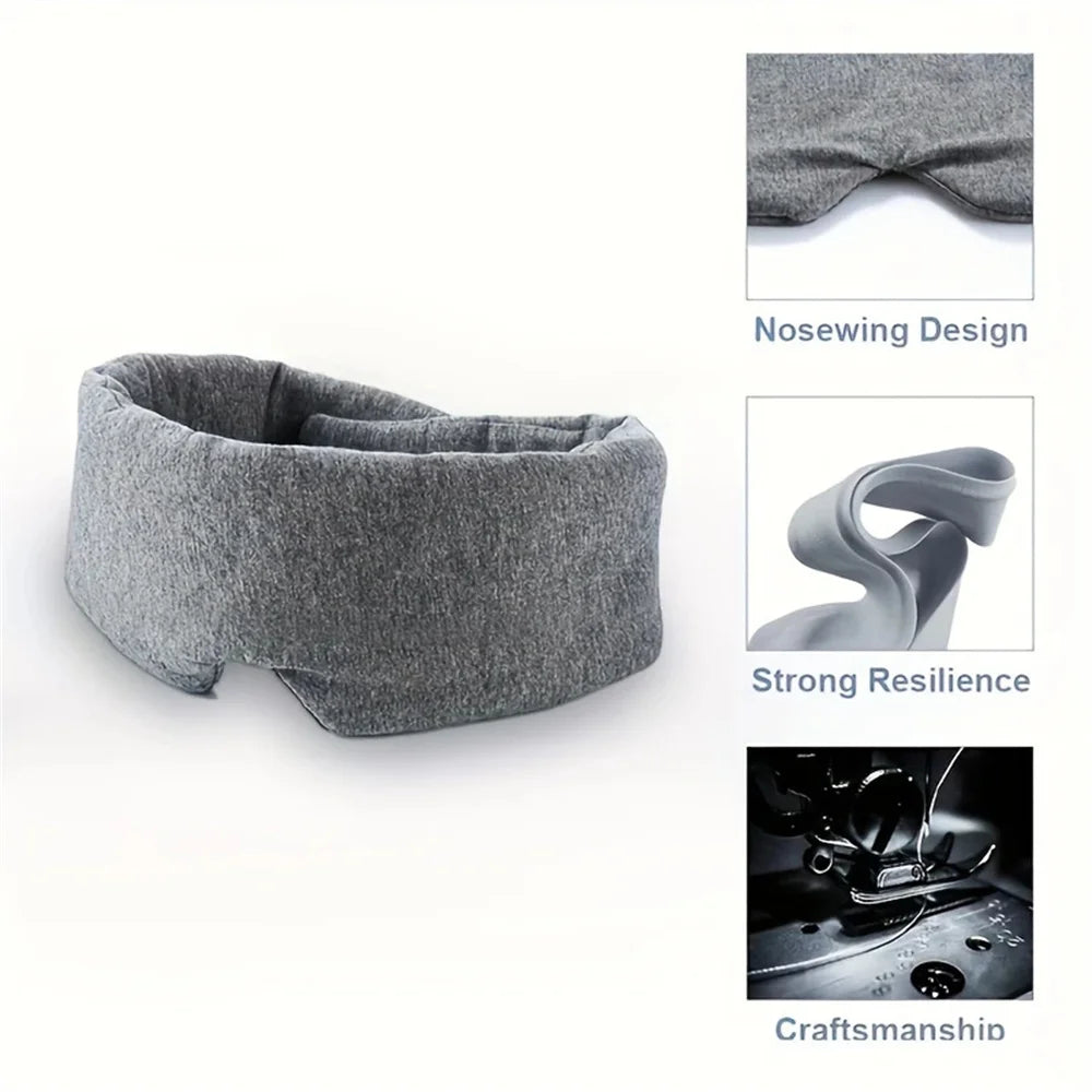 1pcs Sleeping Mask Breathable and Pressure-reducing Soft Portable Travel Mask Lunch Break Eye Cover