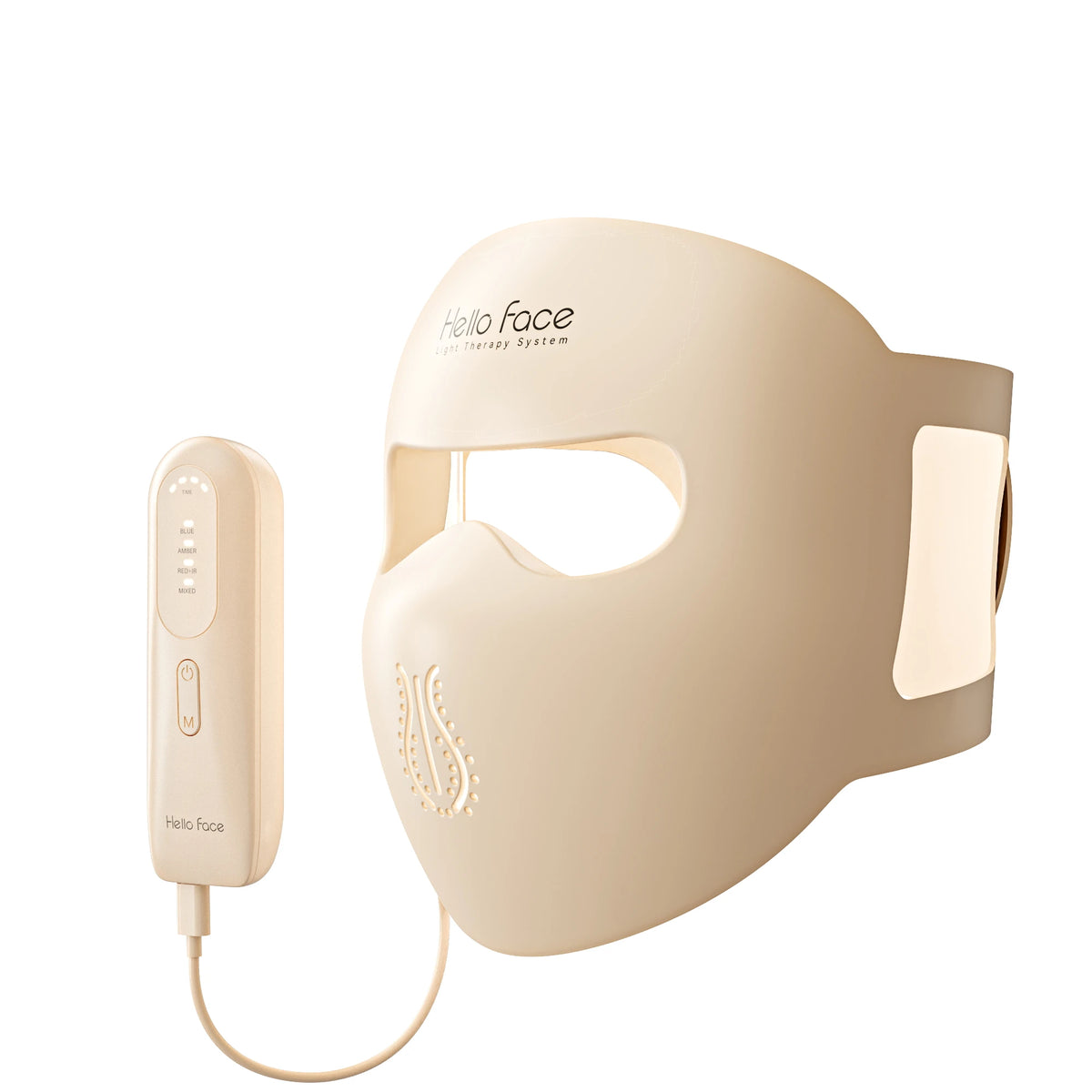 Hello Face M300 4D LED Face Mask, Silicone Frame Skin-Friendly Material