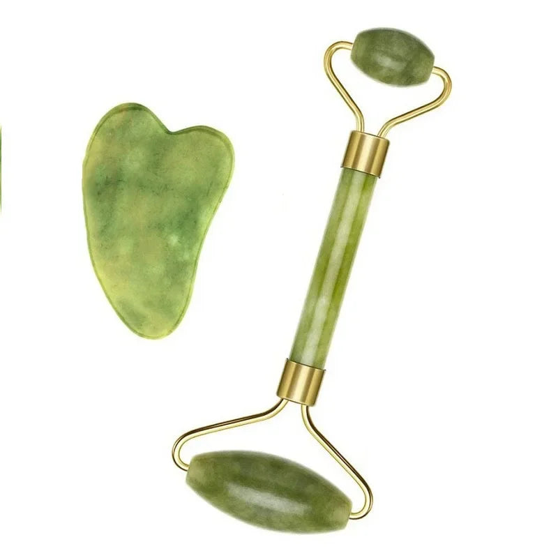 Natural Jade Roller Massager Facial Roller Jade Stone Liftting Anti-wrinkle Body SPA Scraping Beauty Skin Care Tool