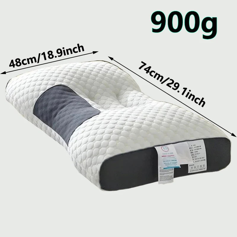 Neck Pillow Help Sleep And Protect The Pillow Neck Cervical Orthopedic Household Soybean Fiber SPA Massage Pillow For Sleeping
