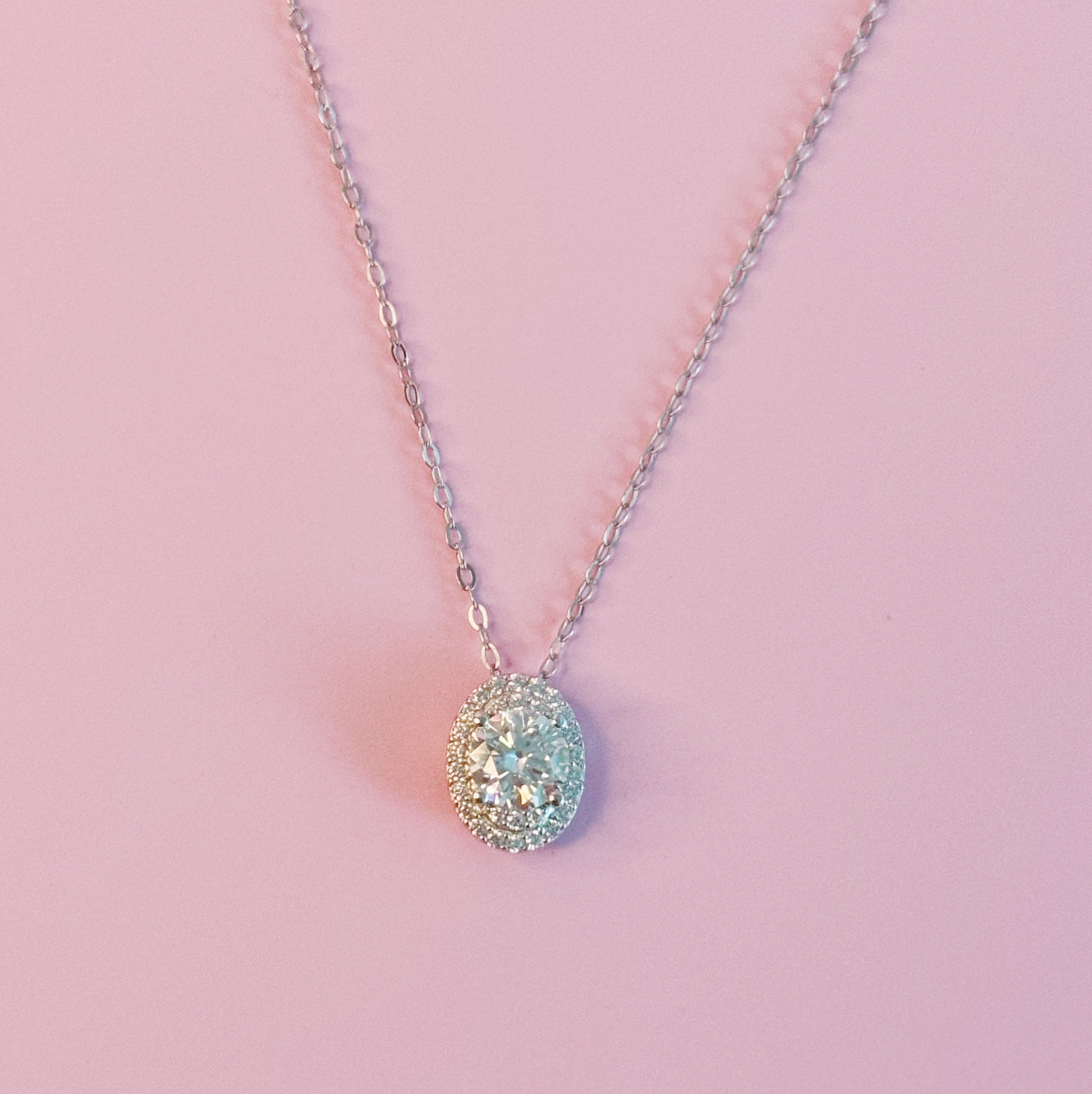 Absolute Sparkle Moissanite Pendant Necklace