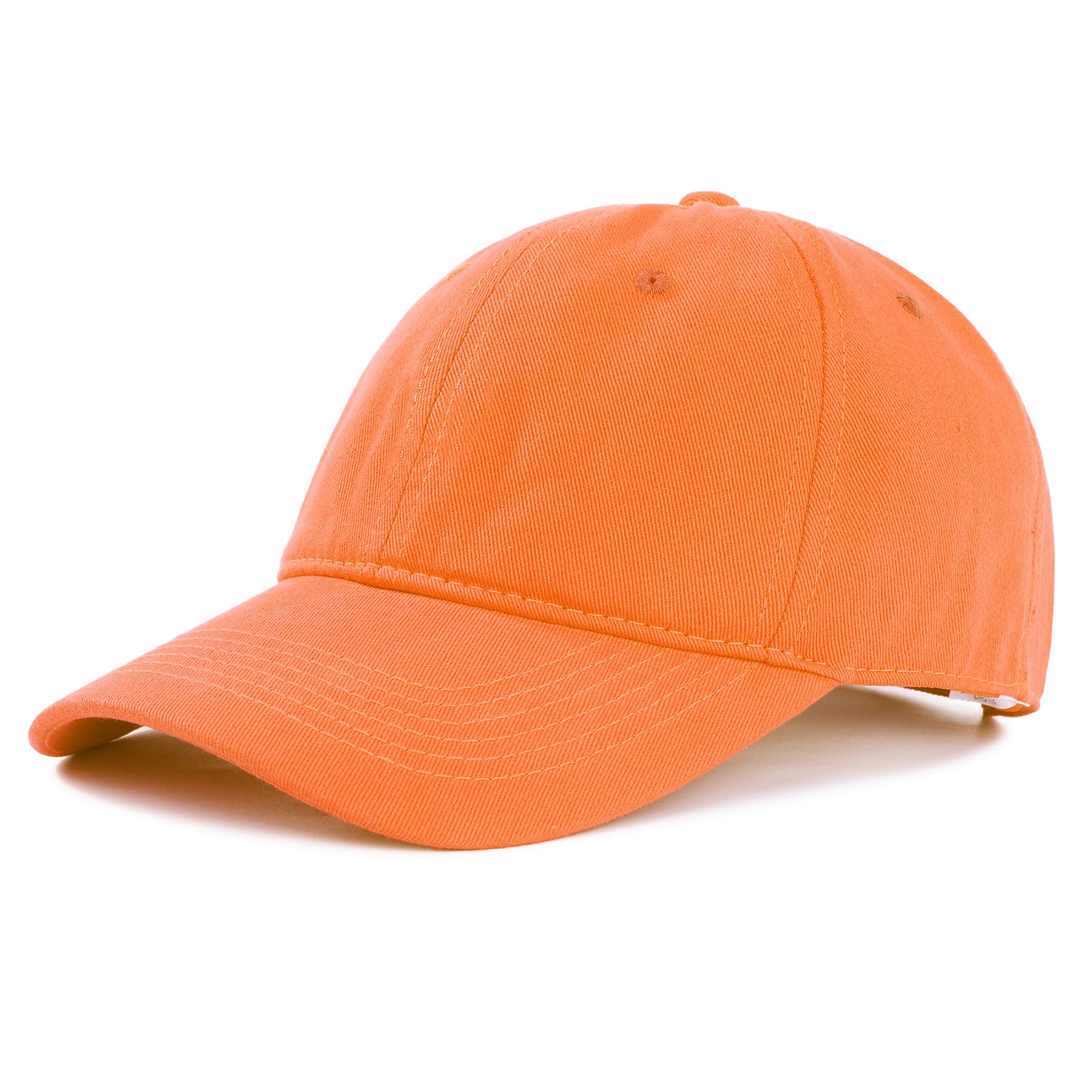 Zando Unisex Baseball Cap Women Embroidered Baseball Hat for Women Trucker Hat Adjustable Dad Hat Golf Running Hats for Women Men Cotton Baseball Caps for Women Sun Preppy Hat Orange Hat