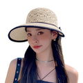 Beach Hats for Women Straw Sun Hat Wide Brim Sun Hat Women Summer Hats for Women Sun Protection Packable 2024 Beige